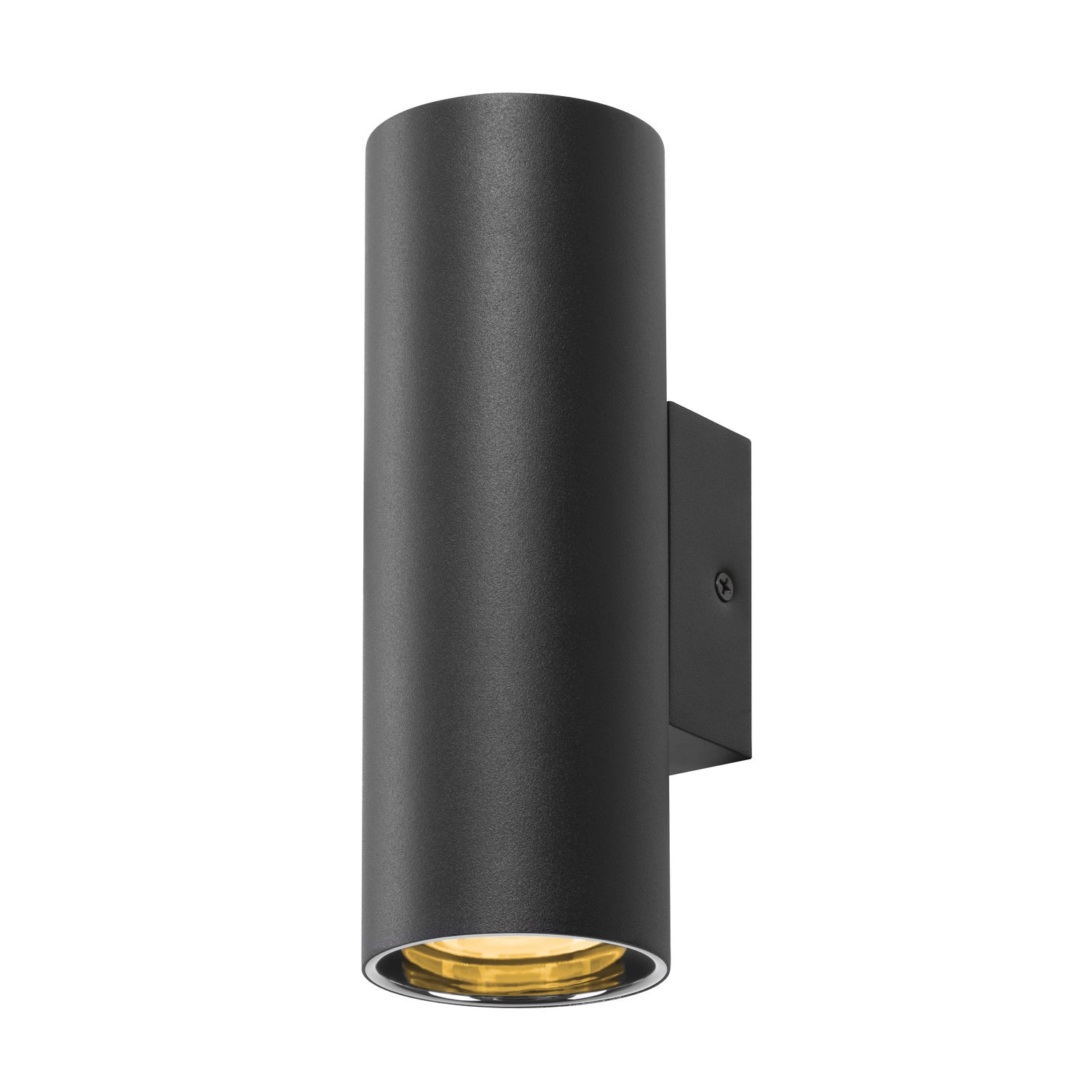 ASTO TUBE, luminária saliente para a parede, cilíndrica, máx. 2x10 W, preto