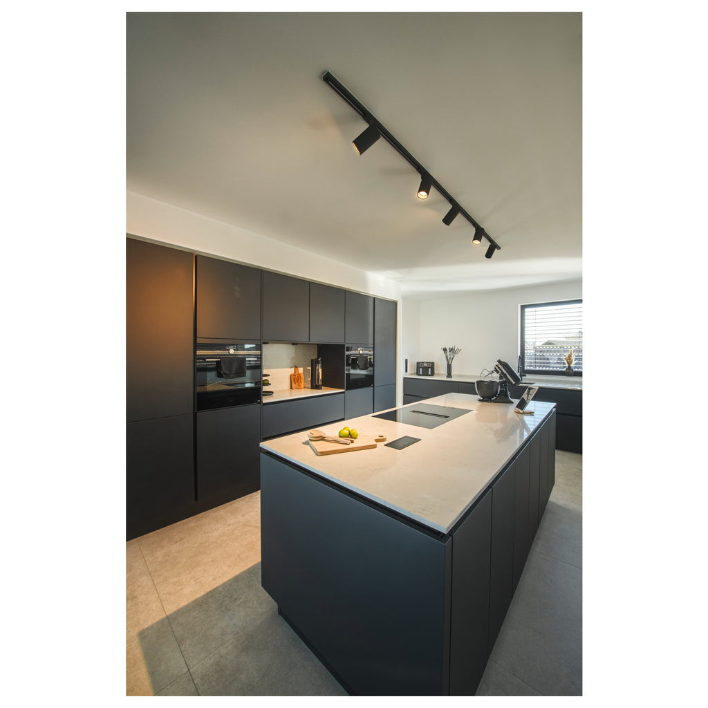 ASTO TUBE, Spot monofásico, GU10, preto