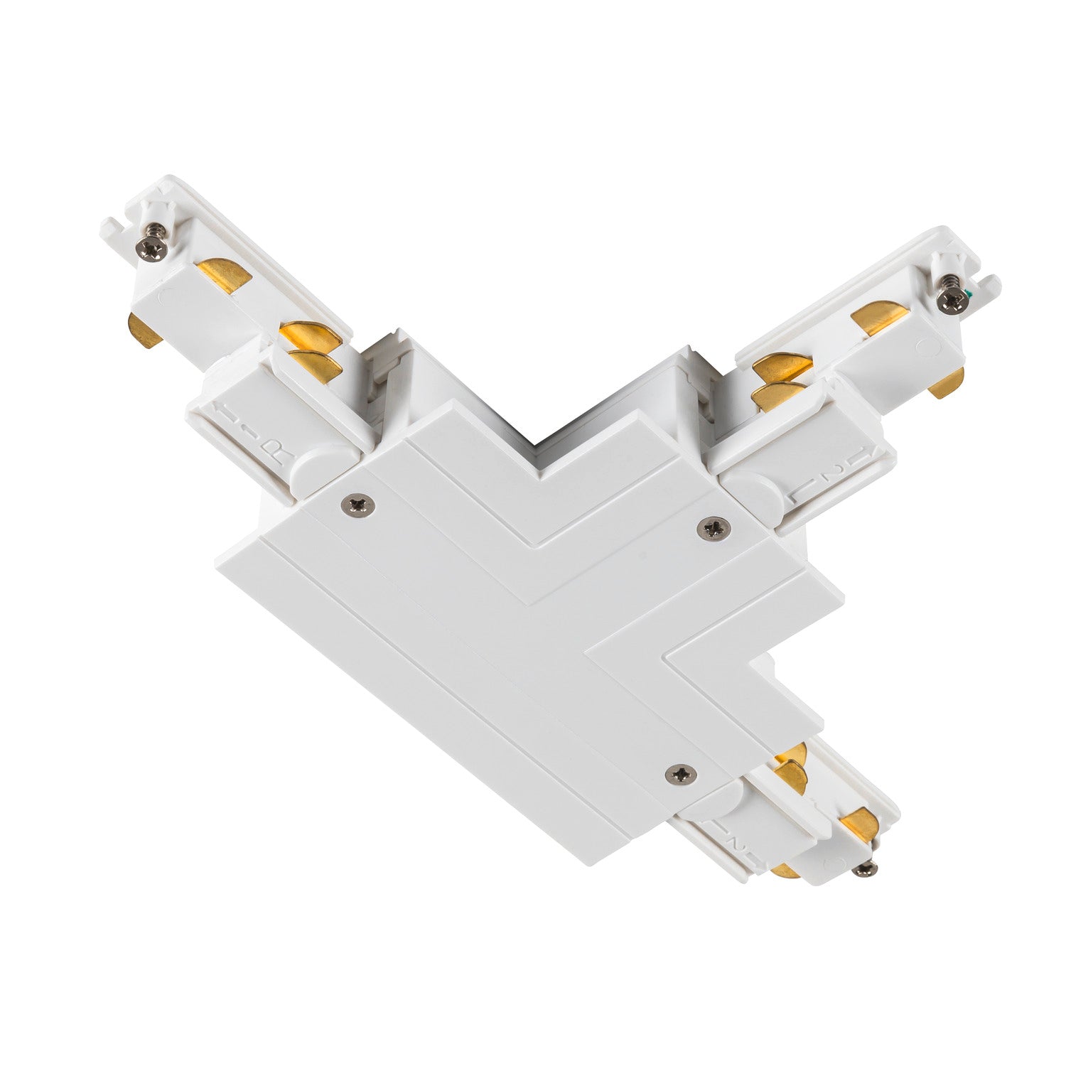 S-TRACK SYSTEM - Conector T, S-TRACK Calha eletrificada de montagencastrada trifásica, terra exterior lado esquerdo, capacidade de alimentação, DALI, PHASE, branco
