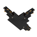 S-TRACK SYSTEM - Conector T, S-TRACK Calha eletrificada de montagencastrada trifásica, terra interior lado direito, capacidade de alimentação, DALI, PHASE, preto