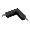 48V SYSTEM - Conector em L mecânico, 48 V TRACK, para calha eletrificada saliente padrão, Stereo, preto
