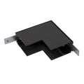 48V SYSTEM - Conector em L mecânico, 48 V TRACK, para calha eletrificada saliente em profundidade, Stereo, preto