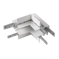 48V SYSTEM - Conector em L mecânico, 48 V TRACK, para calha eletrificada de montagem encastrada em profundidade, Stereo, branco