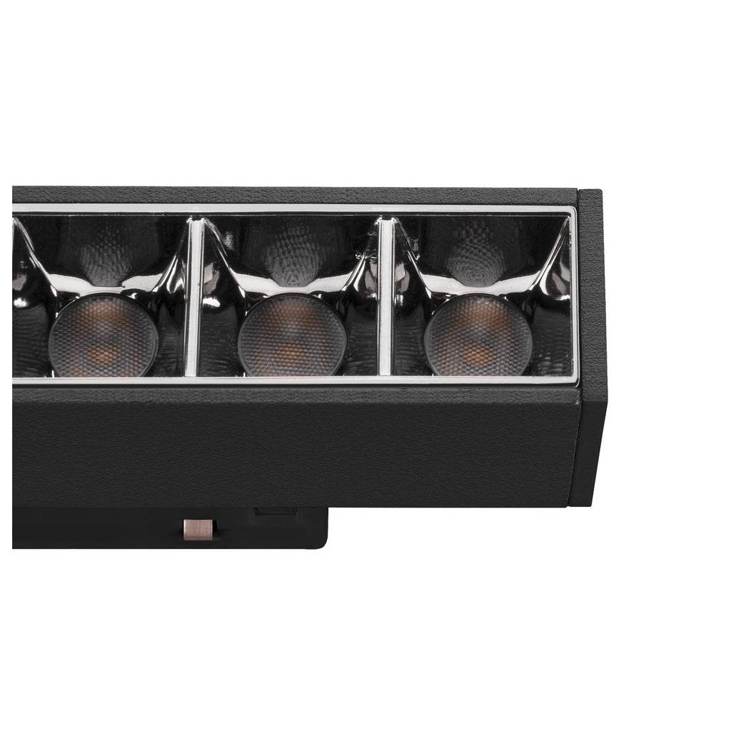48V SYSTEM - IN-LINE 22 48 V TRACK, Darklight Reflector, DALI, Spot, preto/preto, 7,3 W, 610 lm, 3000 K, CRI 90, 35°