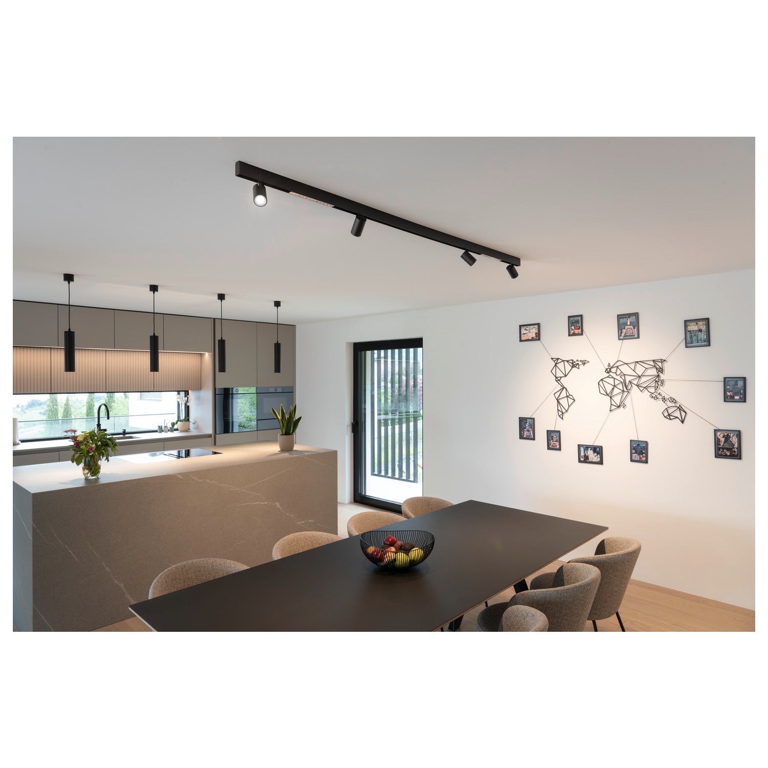 48V SYSTEM - NUMINOS® XS 48V TRACK DALI, Spot, preto / preto, 8,7 W, 700 lm, 4000 K, CRI 90, 40°
