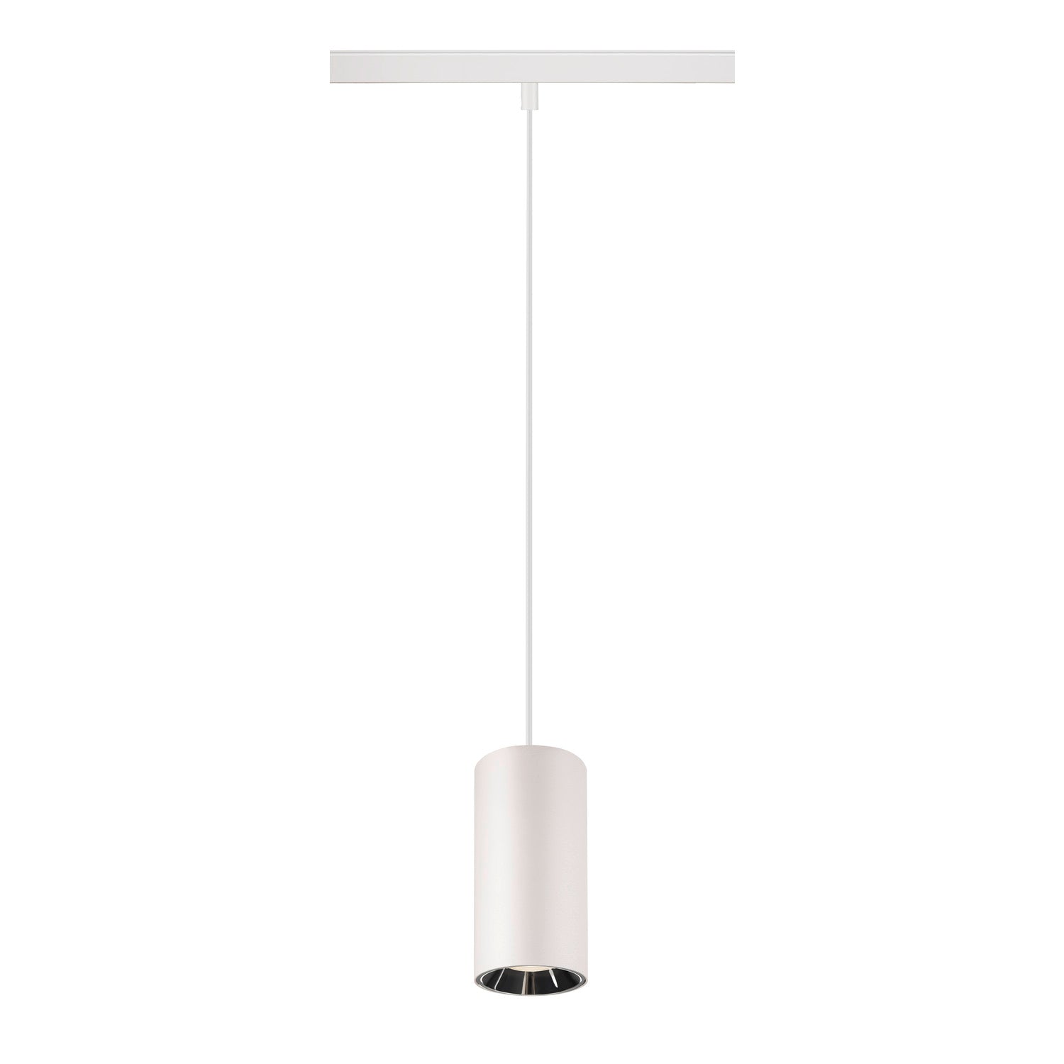 48V SYSTEM - NUMINOS® S 48V TRACK DALI, Candeeiro suspenso, branco / cromado, 16 W, 1350 lm, 4000 K, CRI 90, 20°