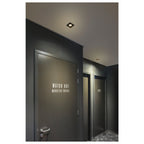 UNIVERSAL DOWNLIGHT Tampa, para Downlight IP20, articulada, quadrada, preto