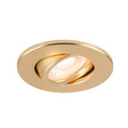 UNIVERSAL DOWNLIGHT Tampa, para Downlight IP20, articulada, redonda, dourado mate