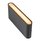 OVAL 18 WL, luminária saliente para a parede 2700/3000 K, 10 W, preto