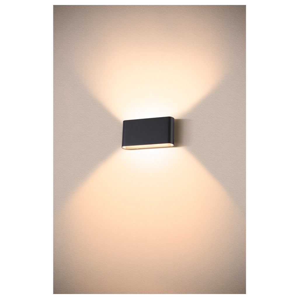 OVAL 18 WL, luminária saliente para a parede 2700/3000 K, 10 W, preto