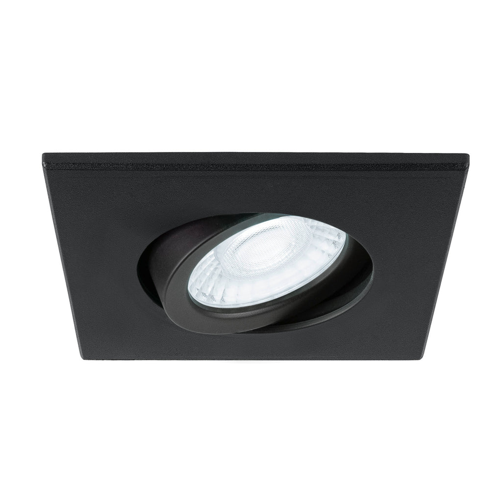 UNIVERSAL DOWNLIGHT Tampa, para Downlight IP20, articulada, quadrada, preto