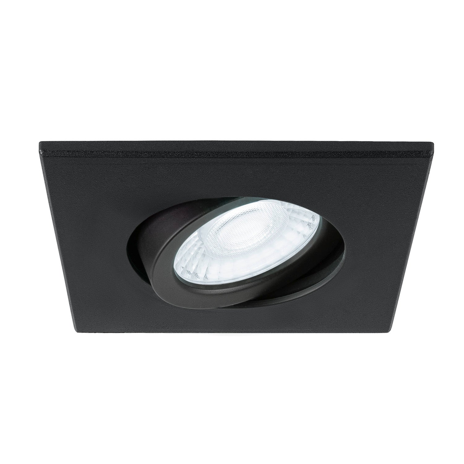 UNIVERSAL DOWNLIGHT Tampa, para Downlight IP20, articulada, quadrada, preto