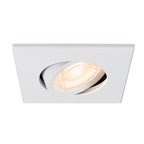 UNIVERSAL DOWNLIGHT Tampa, para Downlight IP20, articulada, quadrada, branco