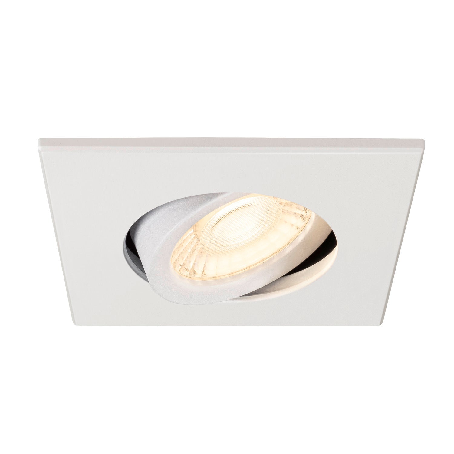 UNIVERSAL DOWNLIGHT Tampa, para Downlight IP20, articulada, quadrada, branco