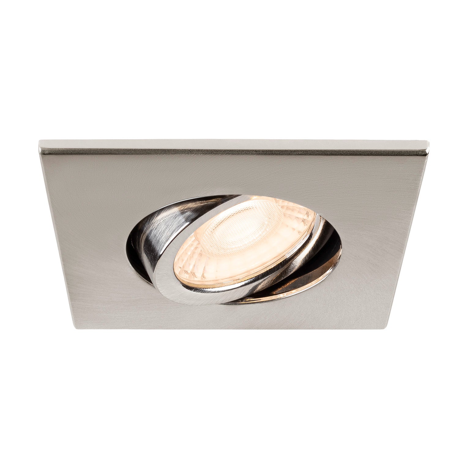 UNIVERSAL DOWNLIGHT Tampa, para Downlight IP20, articulada, quadrada, alum
