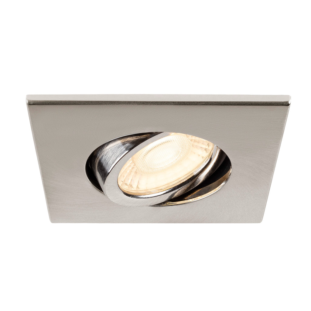 UNIVERSAL DOWNLIGHT Tampa, para Downlight IP20, articulada, quadrada, alum