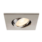 UNIVERSAL DOWNLIGHT Tampa, para Downlight IP20, articulada, quadrada, alum