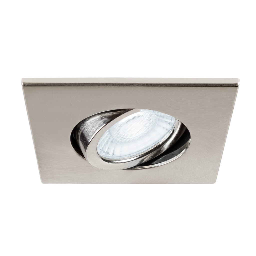 UNIVERSAL DOWNLIGHT Tampa, para Downlight IP20, articulada, quadrada, alum