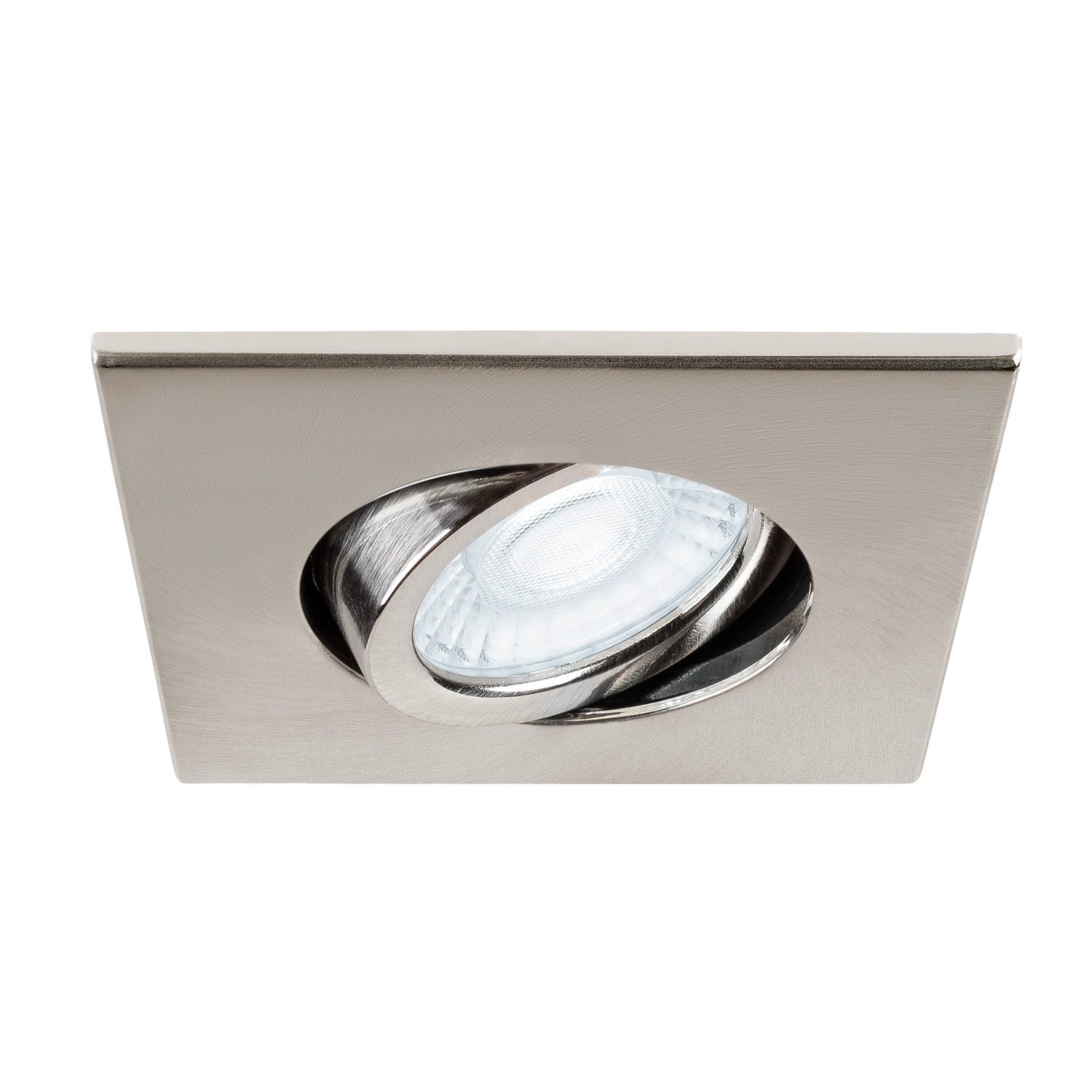 UNIVERSAL DOWNLIGHT Tampa, para Downlight IP20, articulada, quadrada, alum