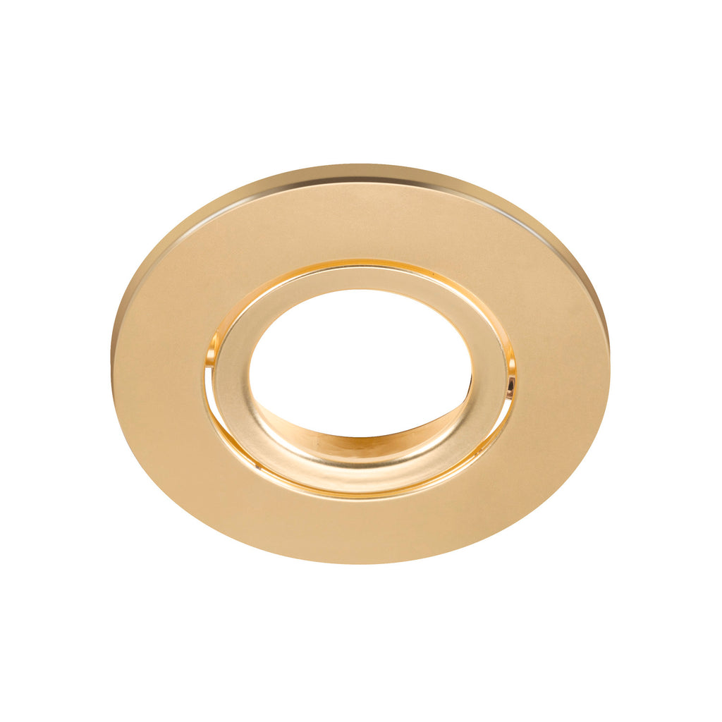 UNIVERSAL DOWNLIGHT Tampa, para Downlight IP20, articulada, redonda, dourado mate