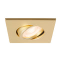UNIVERSAL DOWNLIGHT Tampa, para Downlight IP20, articulada, quadrada, dourado mate