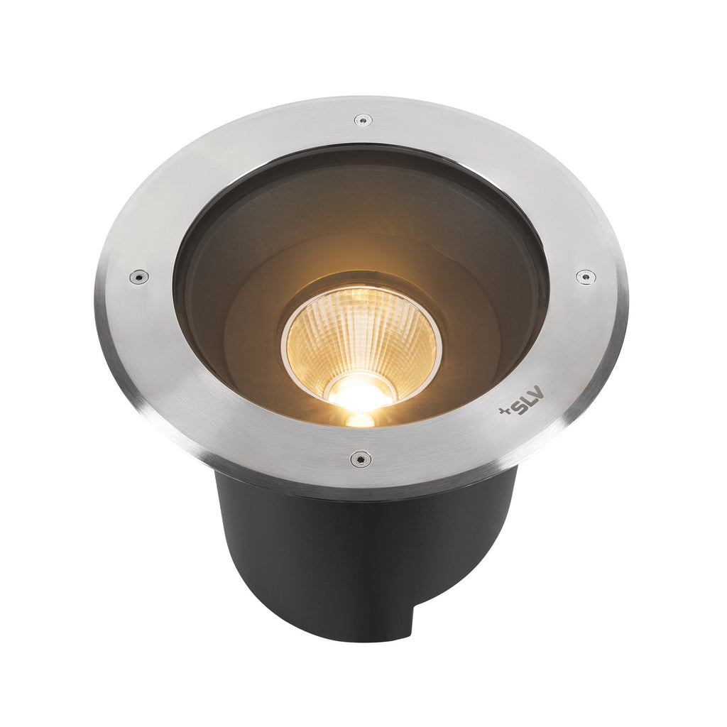 DASAR® XL, cobertura redonda 24° 3000 K incl. controlador DALI-aço inoxidável