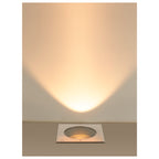 DASAR® XL, cobertura quadrada 24° 3000 K incl. controlador DALI-aço inoxidável