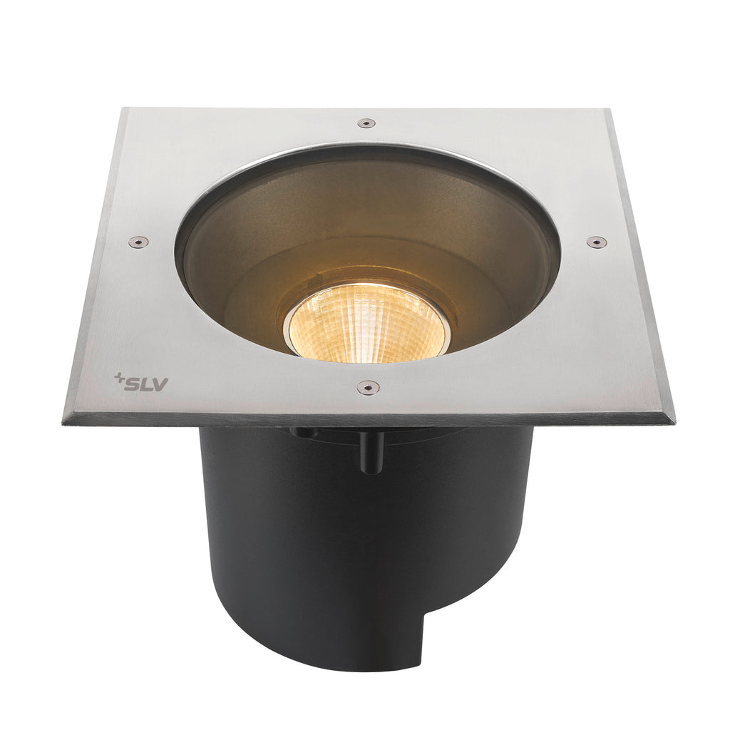 DASAR® XL, cobertura quadrada 24° 3000 K incl. controlador DALI-aço inoxidável