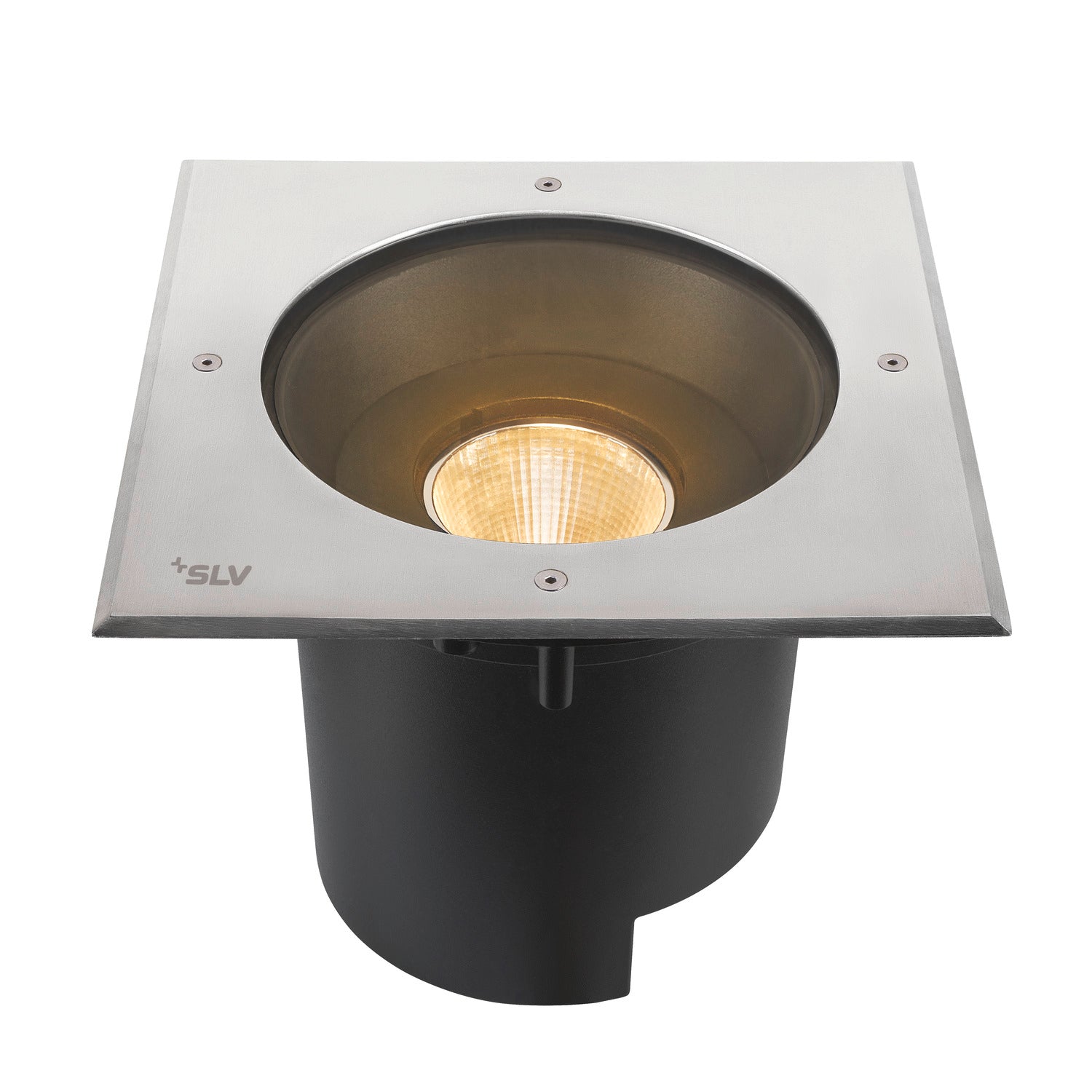 DASAR® XL, cobertura quadrada 24° 3000 K incl. controlador DALI-aço inoxidável