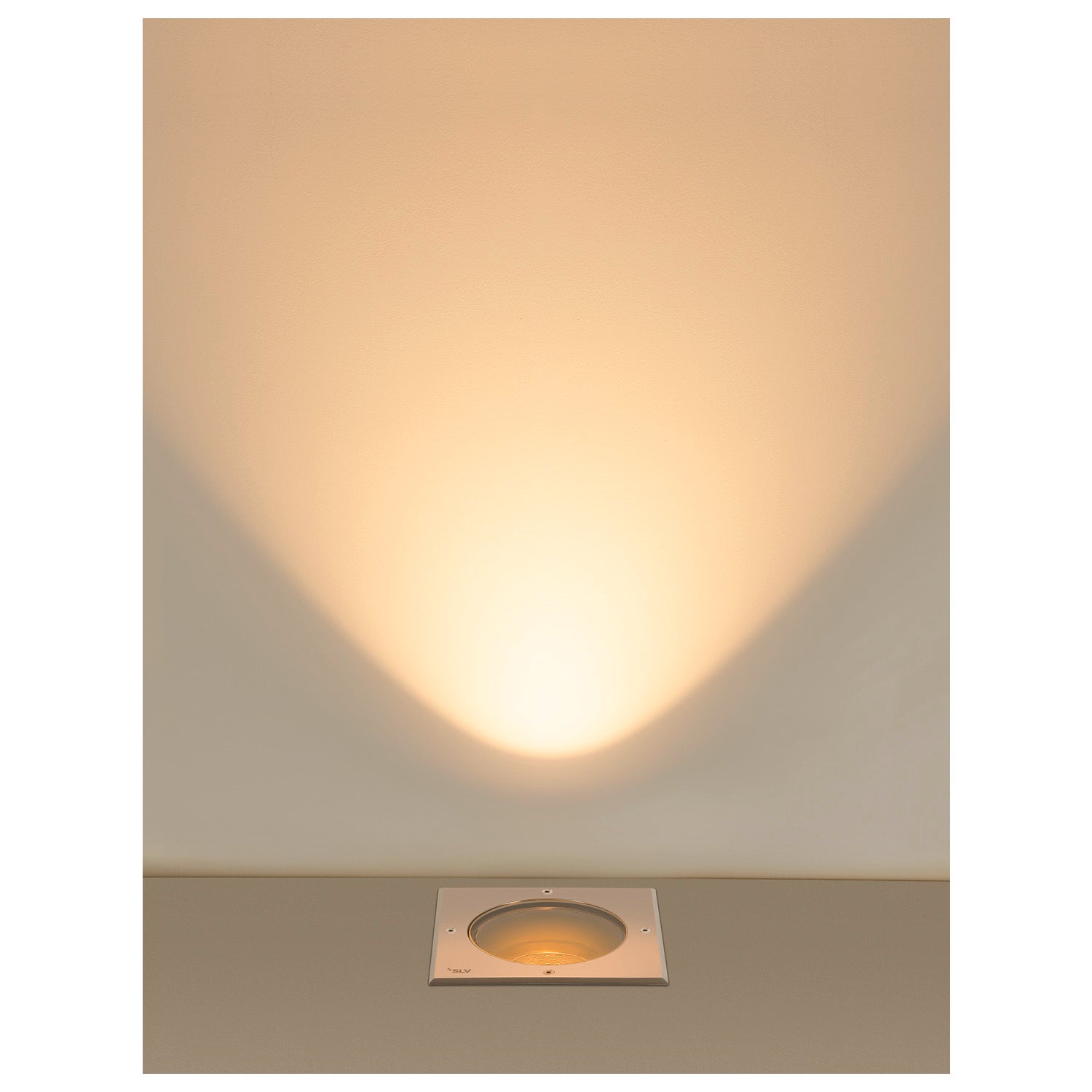 DASAR® L, cobertura quadrada 24° 3000 K incl. controlador DALI-aço inoxidável