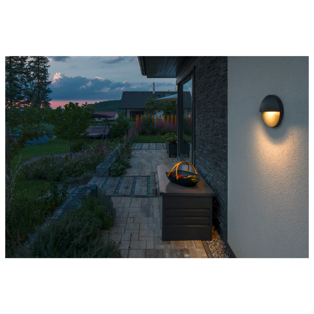 LID II, luminária saliente para a parede, 2700/3000 K, 15 W, PHASE, 100°, antracite