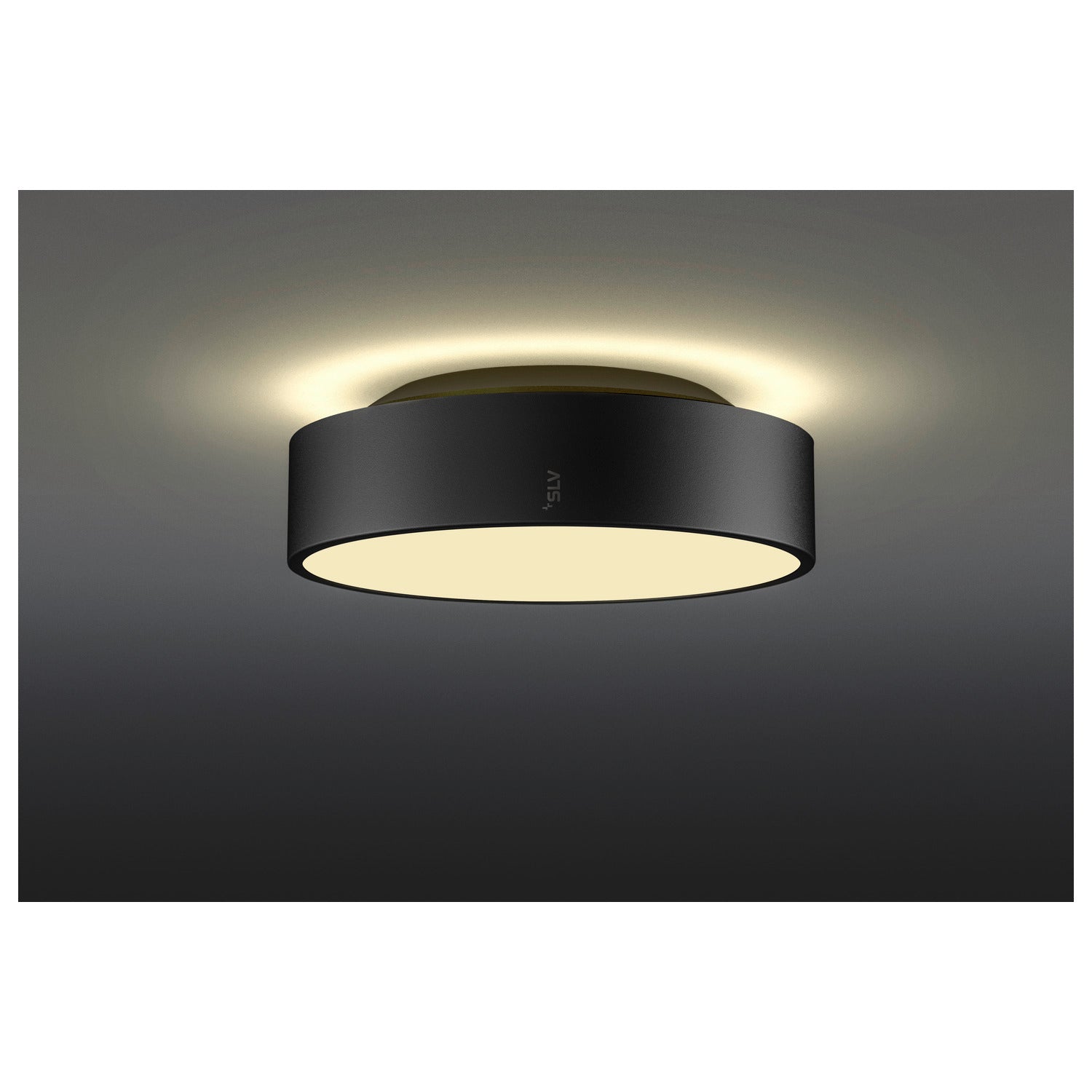 MEDO® PRO 30, luminária saliente para parede e teto, redondo, 3000/4000 K, 10 W, secção de fase, 110°, preto