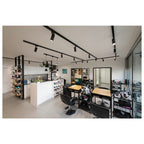 PARA CONE 14, luminária suspensa para sistema trifásico, GU10, preto/dourado