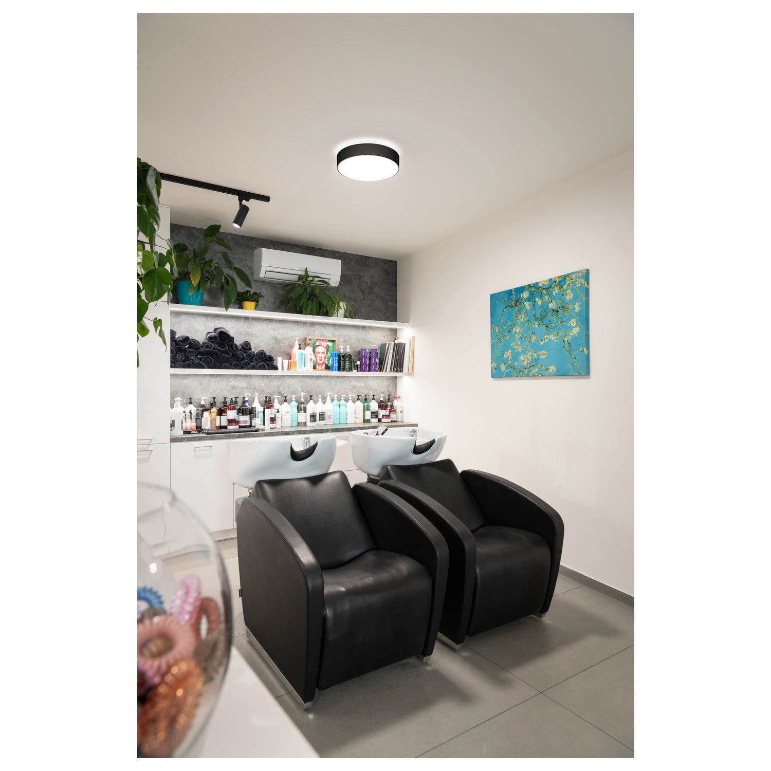 NUMINOS® S 3Ph., PHASE, 3~ Projetor, cilíndrico, 4000 K, 8 Watt, Ângulos de fases, 36°, preto mate