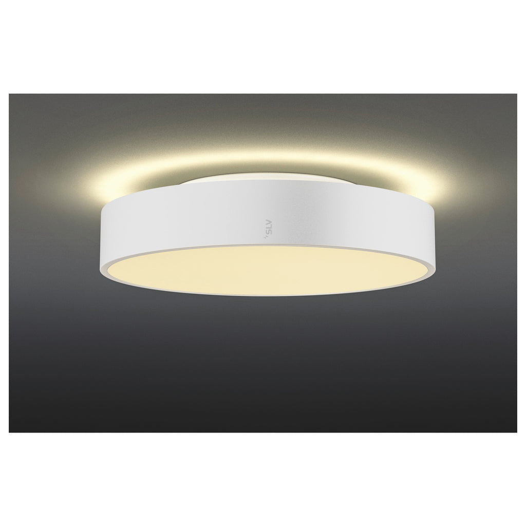 MEDO® PRO 40, luminária saliente para parede e teto, redondo, 3000/4000 K, 19 W, secção de fase, 80°, UGR <19, branco