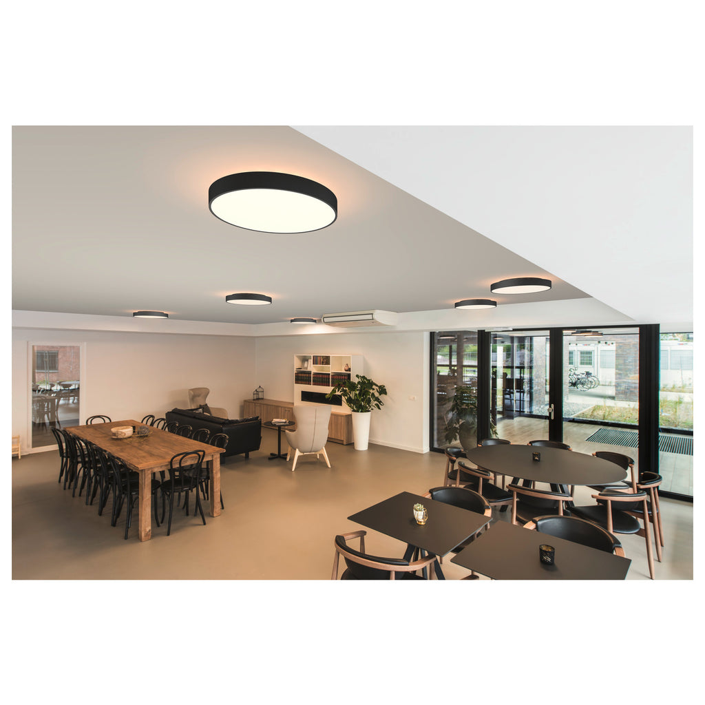 MEDO® PRO 60, luminária saliente para parede e teto, redondo, 3000/4000 K, 39 W, DALI, Touch, 110°, preto