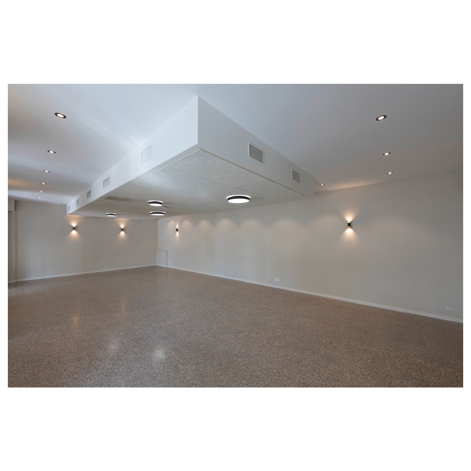 MEDO® PRO 90, luminária saliente para teto, redondo, 3000/4000 K, 75 W, DALI, Touch, 110°, preto