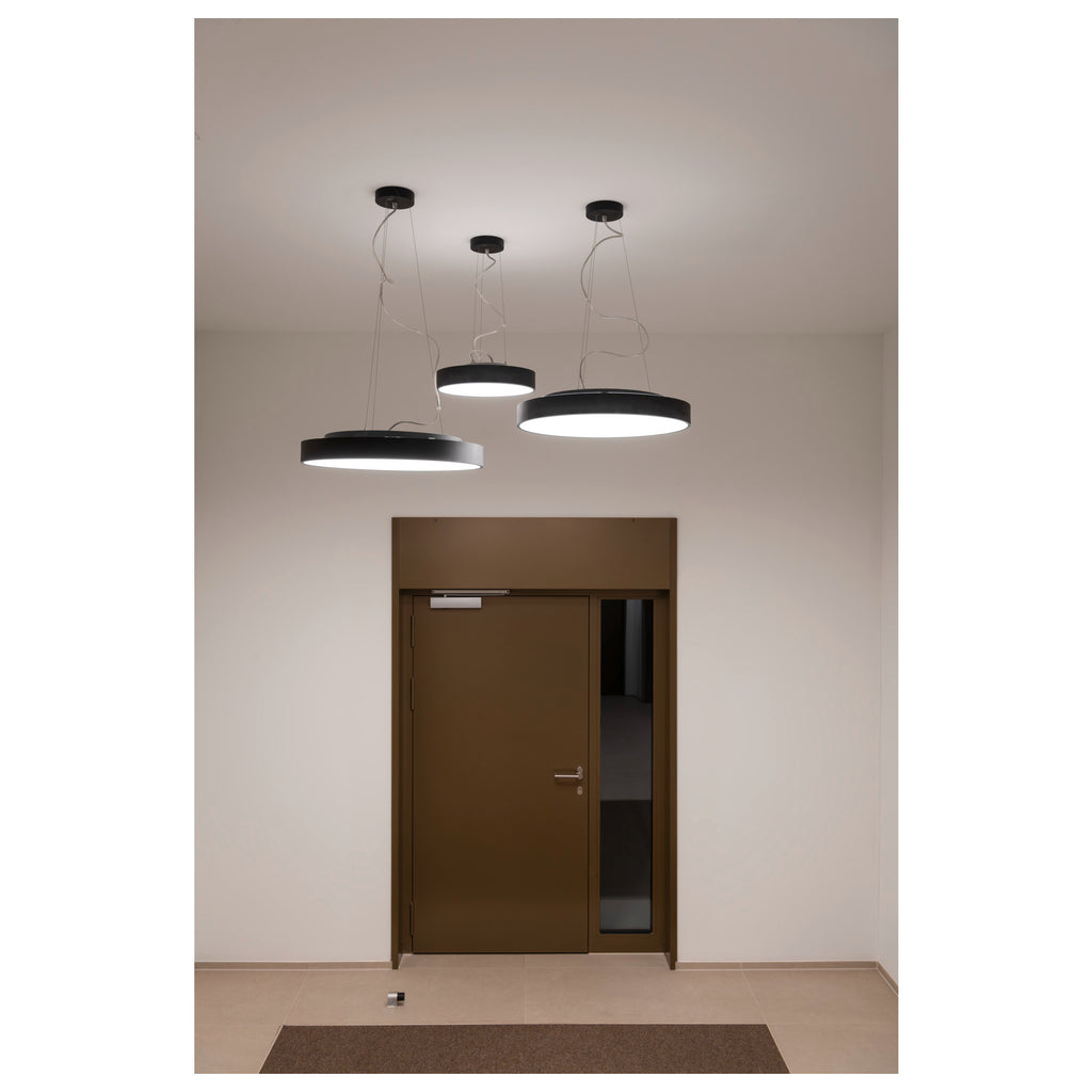 MEDO® PRO 90, luminária saliente para teto, redondo, 3000/4000 K, 74 W, secção de fase, 110°, preto