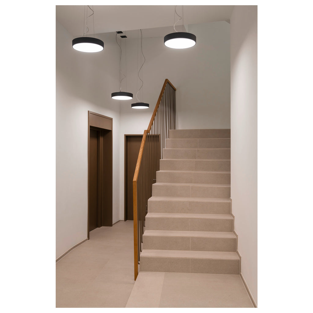 MEDO® PRO 90, luminária saliente para teto, redondo, 3000/4000 K, 74 W, secção de fase, 110°, preto