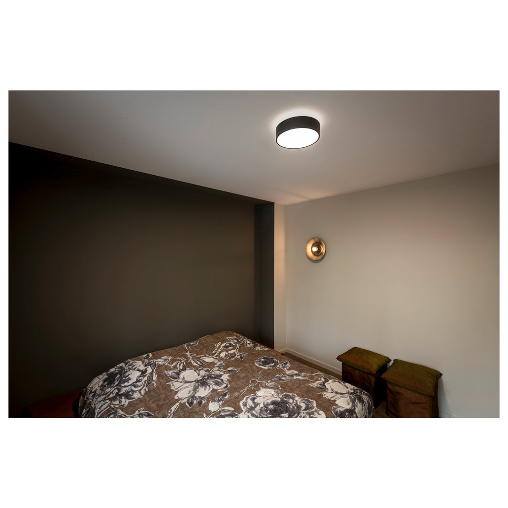 MEDO® 30, luminária saliente para parede e teto, redondo, 2700/3000/4000 K, 12 W, secção de fase, 110°, preto