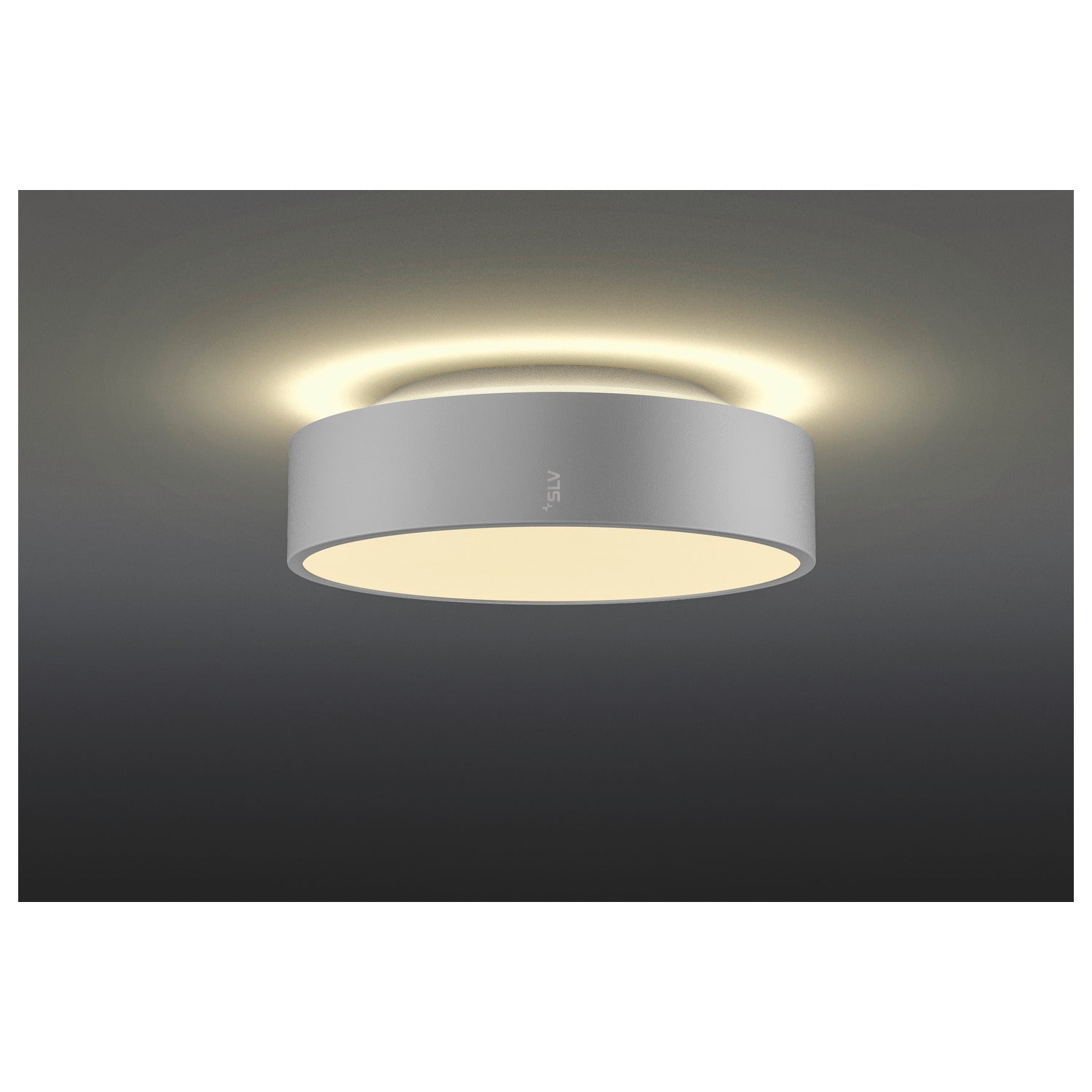 MEDO® 30, luminária saliente para parede e teto, redondo, 2700/3000/4000 K, 12 W, secção de fase, 110°, cinzento