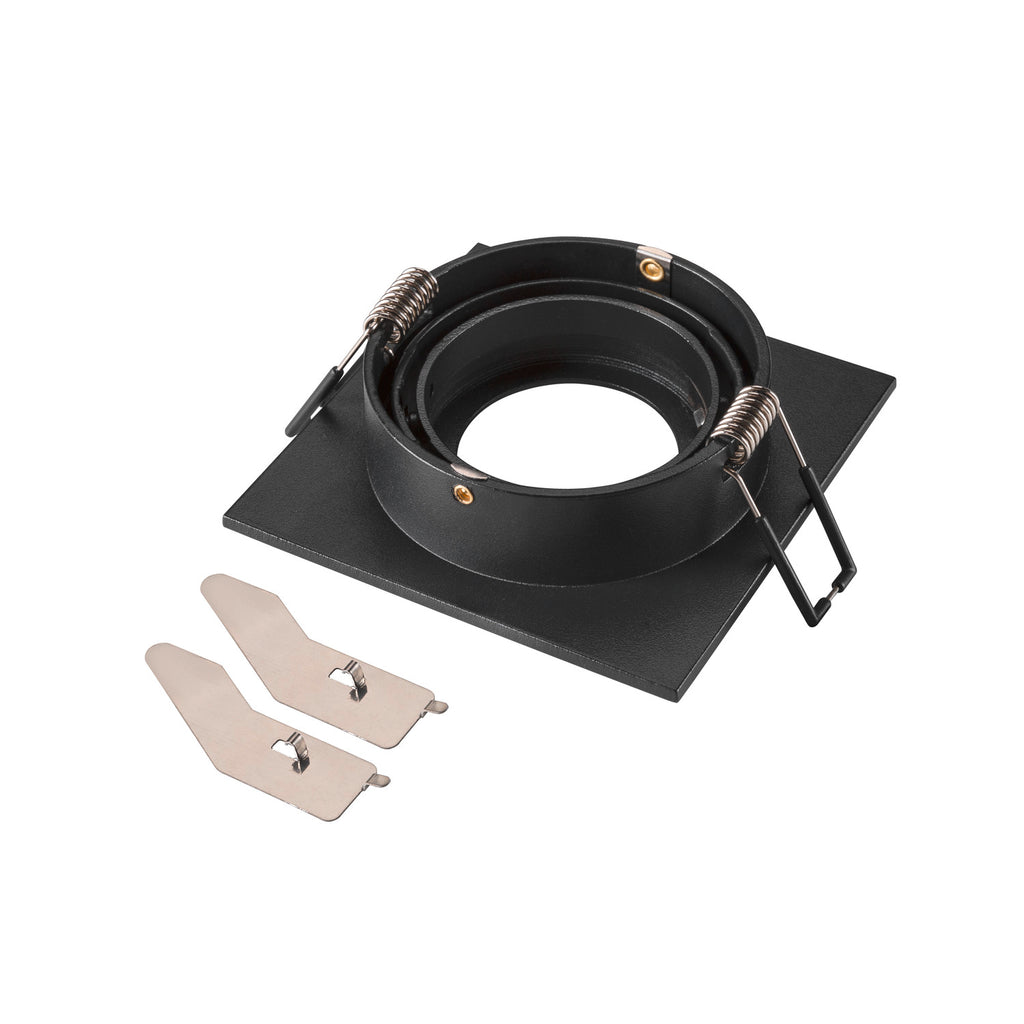 NEW TRIA® 75, aro para encastrar no teto, C: 9 L: 9 A: 2,6 cm, IP 20, preto