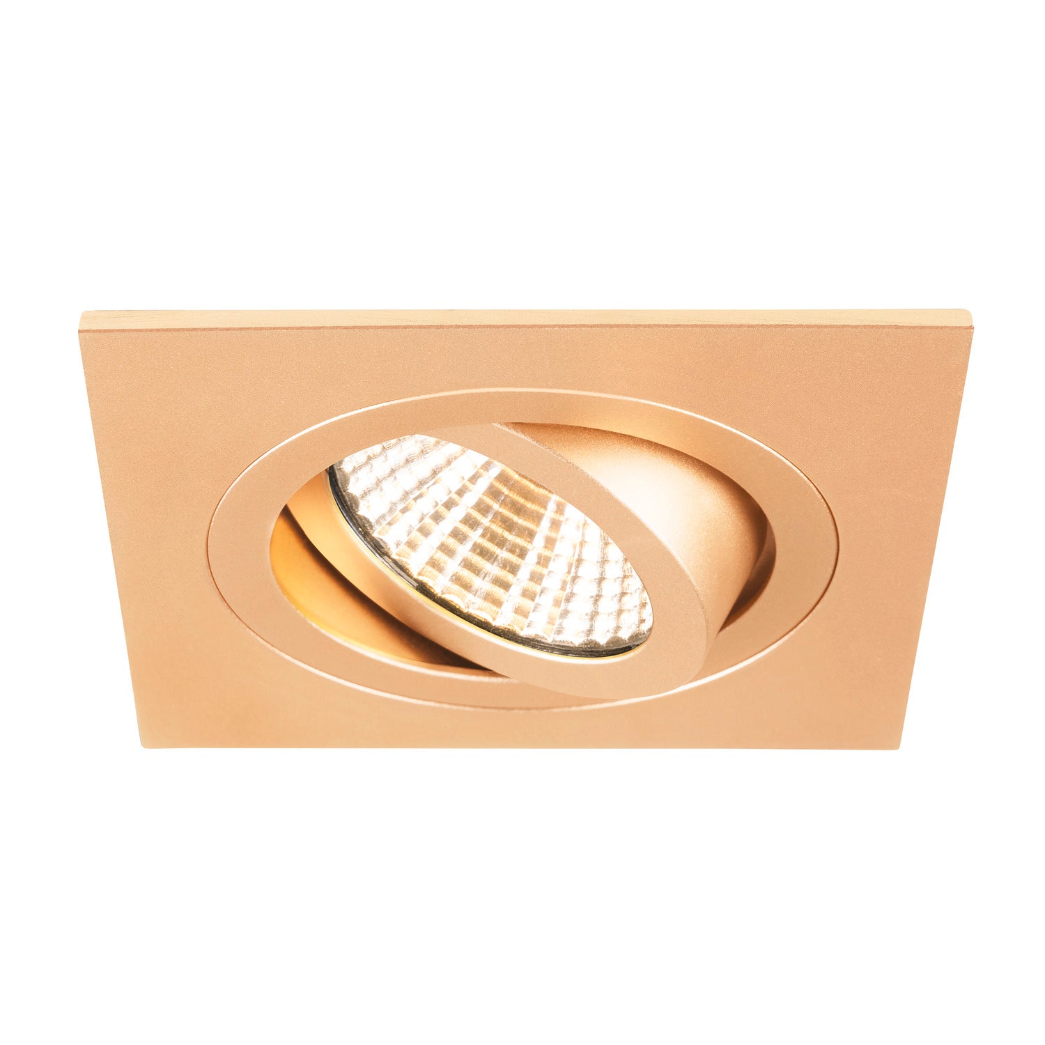 NEW TRIA® 75, aro para encastrar no teto, C: 9 L: 9 A: 2,6 cm, IP 20, ouro rosa