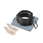 NEW TRIA® 68, aro para encastrar no teto, C: 8,2 L: 8,2 A: 3,4 cm, IP 65, preto