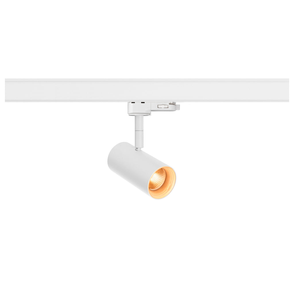 NOBLO® SPOT, 3~ Spot, redondo, 2000-3000 K, 8,4 W, Dim-to-Warm, secção de fase, 36°, branco