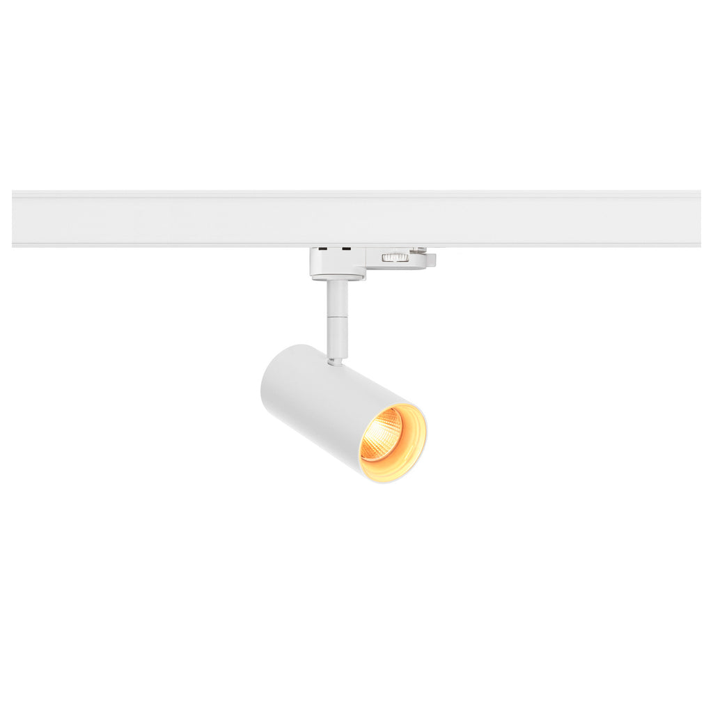 NOBLO® SPOT, 3~ Spot, redondo, 2000-3000 K, 8,4 W, Dim-to-Warm, secção de fase, 36°, branco