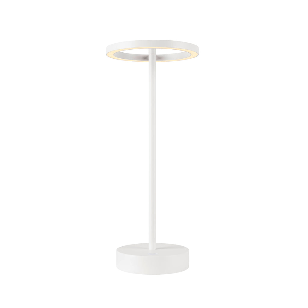 VINOLINA ONE, luminária de mesa, bateria, IP54, 2700 K, TOUCH, branco