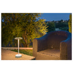 VINOLINA ONE, luminária de mesa, bateria, IP54, 2700 K, TOUCH, branco