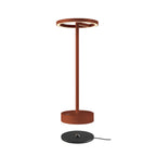 VINOLINA ONE, luminária de mesa, bateria, IP54, 2700 K, TOUCH, ferrugem