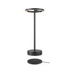 VINOLINA ONE, luminária de mesa, bateria, IP54, 2700 K, TOUCH, preto